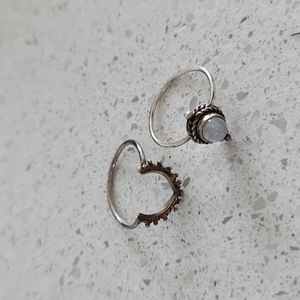 Boho ring duo